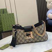 Gucci Padlock Small Shoulder Bag Black 27x14x6cm - 1