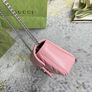 Gucci GG Marmont Matelasse Super Mini Bag Pink 16.5x10x5cm - 4