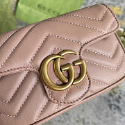 Gucci GG Marmont Matelasse Super Mini Bag Rose 16.5x10x5cm - 6