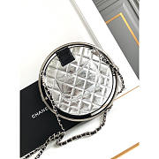 Chanel Metallic Calfskin Round Bracelet Clutch 22x22x4cm - 2