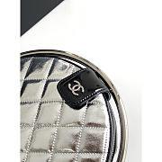 Chanel Metallic Calfskin Round Bracelet Clutch 22x22x4cm - 3