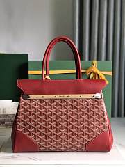 Goyard Saigon Tote Bag Red 34x25x16cm - 3