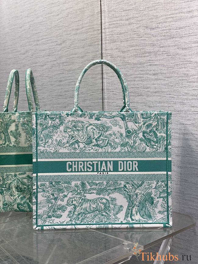 Dior Large Dioriviera Book Tote Aquamarina 42x18x35cm - 1