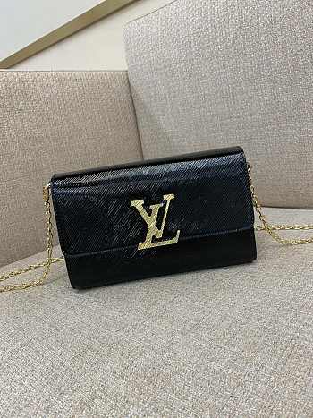 Louis Vuitton LV Pochette Louise Black 22 x 14 x 5 cm