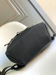 Loewe Anagram Leather Drawstring Backpack Black 41x31x24cm - 4