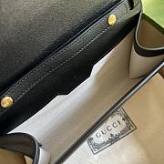 Gucci Small Diana Black Shoulder Bag Bamboo 26cm - 4