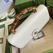 Gucci Small Diana White Shoulder Bag Bamboo 26cm - 5