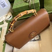 Gucci Small Diana Brown Shoulder Bag Bamboo 26cm - 5