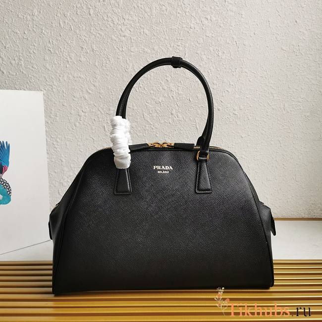 Prada Large Saffiano Leather Bag Black 40x26x12cm - 1