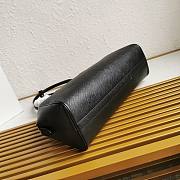 Prada Large Saffiano Leather Bag Black 40x26x12cm - 5