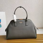 Prada Large Saffiano Leather Bag Grey 40x26x12cm - 1