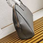 Prada Large Saffiano Leather Bag Grey 40x26x12cm - 4