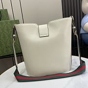 Gucci Medium Bucket Shoulder Bag White 25.5x28x16.5cm - 2