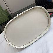 Gucci Medium Bucket Shoulder Bag White 25.5x28x16.5cm - 5