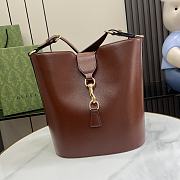 Gucci Medium Bucket Shoulder Bag Brown 25.5x28x16.5cm - 1