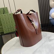 Gucci Medium Bucket Shoulder Bag Brown 25.5x28x16.5cm - 6