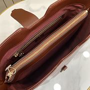 Gucci Medium Bucket Shoulder Bag Brown 25.5x28x16.5cm - 3