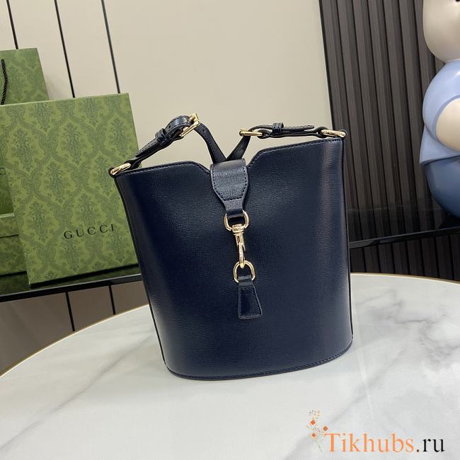 Gucci Mini Bucket Shoulder Bag Blue 18.5x20.5x12.5cm - 1
