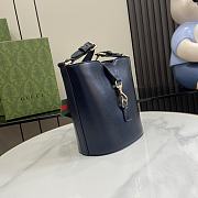 Gucci Mini Bucket Shoulder Bag Blue 18.5x20.5x12.5cm - 6