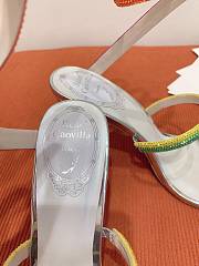 Rene Caovilla Women's 105 Silver Sandals - 4