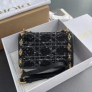 Dior Miss Caro Mini Bag Black Tweed 18x12x5.5cm - 4