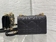 Dior Miss Caro Mini Bag Black Macrocannage Lambskin 19 x 13 x 5.5 cm  - 6