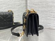 Dior Miss Caro Mini Bag Black Macrocannage Lambskin 19 x 13 x 5.5 cm  - 2