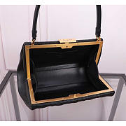 Dior Caro Cannage Frame Bag Black Leather 26x9x11.5cm - 4