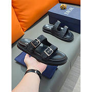 Dior Aqua Sandal Black Oblique Jacquard - 4