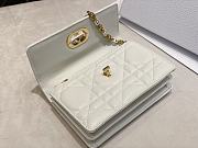 Dior Miss Caro Mini Bag White Macrocannage Lambskin 19 x 13 x 5.5 cm - 3