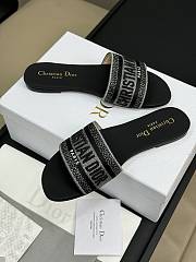 Dior Black Slides - 5