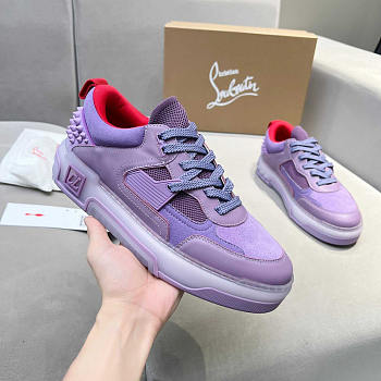 Christian Louboutin Astroloubi Lace-Up Sneakers Purple