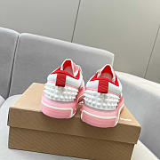 Christian Louboutin Astroloubi Lace-Up Sneakers White Pink - 5