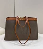 Fendi Peekaboo X-tote Grey Brown Bag 40x12x29cm  - 3