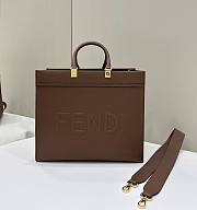 Fendi Sunshine Tote Bag Brown 35x17x31cm - 1