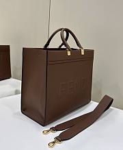 Fendi Sunshine Tote Bag Brown 35x17x31cm - 4
