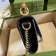 Gucci Mini Diana Black Shoulder Bag Bamboo 20cm - 6