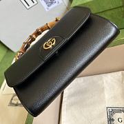 Gucci Mini Diana Black Shoulder Bag Bamboo 20cm - 4