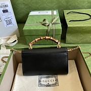 Gucci Mini Diana Black Shoulder Bag Bamboo 20cm - 3