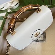 Gucci Mini Diana White Shoulder Bag Bamboo 20cm - 4