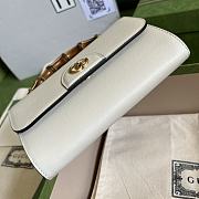 Gucci Mini Diana White Shoulder Bag Bamboo 20cm - 3