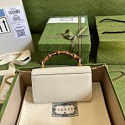 Gucci Mini Diana White Shoulder Bag Bamboo 20cm - 2