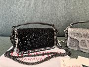 Valentino Garavani Small Locò Crystal-embellished Shoulder Bag 19x10.5x5cm - 5
