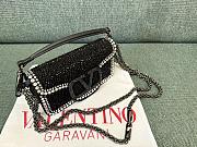 Valentino Garavani Small Locò Crystal-embellished Shoulder Bag 19x10.5x5cm - 2