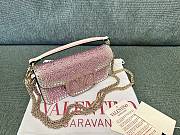 Valentino Garavani Small Locò Pink Shoulder Bag 19x10.5x5cm - 5