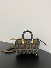 Fendi By The Way Mini Boston Bag FF Jacquard 17x18x8cm - 6