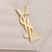 YSL Woc Wallet Chain Bag Cream Gold 19cm - 4