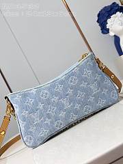 Louis Vuitton LV Liv Pochette Denim Blue 24.5 x 13.5 x 6.5 cm - 2