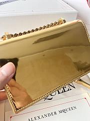 Alexander MCQueen Mini Jewelled Satchel Gold 18x12x6cm - 4