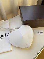 Alaia Le Coeur Shoulder Bag White 21x17x5cm - 5